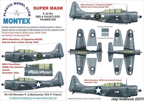 Przejdź do produktu MONTEX K32104 - 1:32 SBD-4 Dauntless