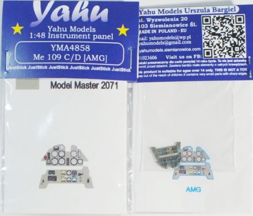 Przejdź do produktu YAHU YMA4858 - 1:48 Messerschmitt Me 109 C/D tablica przyrządów