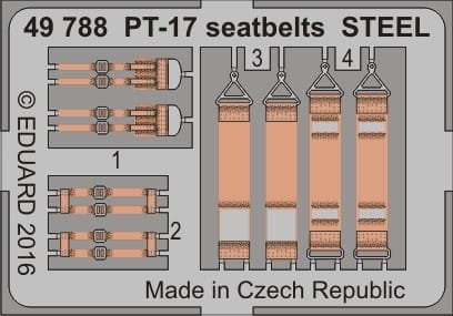 Przejdź do produktu EDUARD 49788 - 1:48 PT-17 seatbelts - Steel