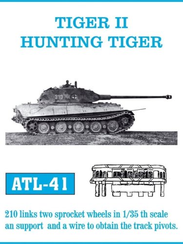 Przejdź do produktu Friulmodel ATL-041 - 1:35 Metalowe gąsienice Tiger II / Hunting Tiger