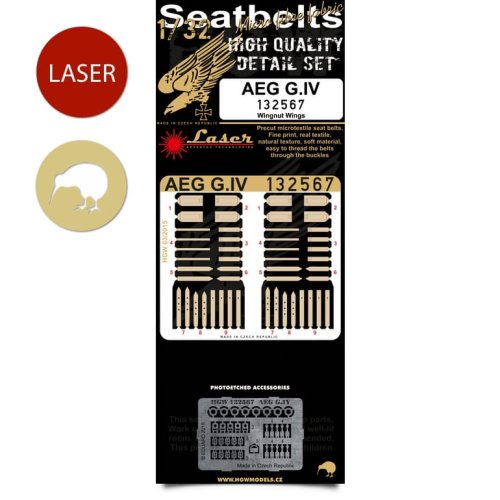 Przejdź do produktu HGW 132567 - 1:32 AEG G.IV seatbelts