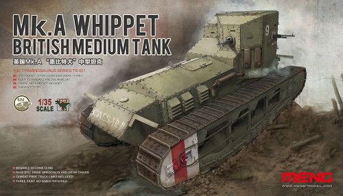 Przejdź do produktu MENG MODEL TS021 - 1:35 Mk.A Whippet - British Medium Tank