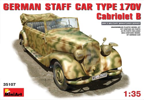 Przejdź do produktu MINIART 35107 - 1:35 German Staff Car Type 170V Cabriolet B