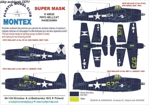 Przejdź do produktu MONTEX K48020 - 1:48 F6F-5 Hellcat