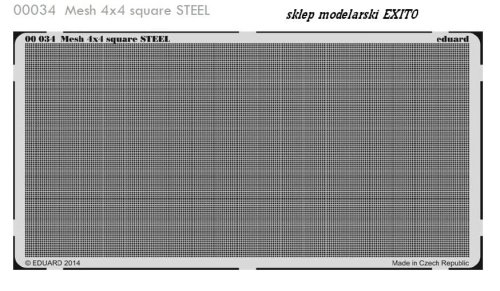Przejdź do produktu EDUARD 00034 - Mesh 4x4 square Steel