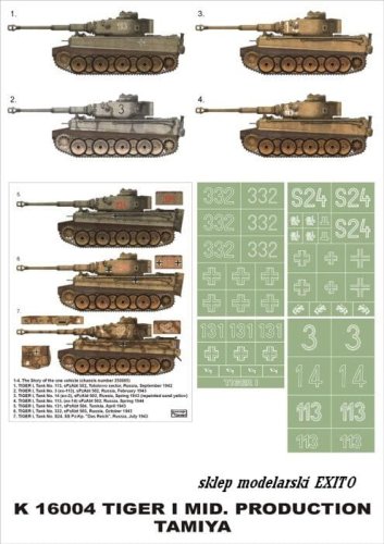 Przejdź do produktu MONTEX K16004 - 1:16 Pz.Kpfw. VI Tiger I