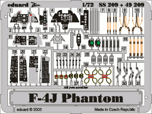 Przejdź do produktu EDUARD SS209 - 1:72 F-4J