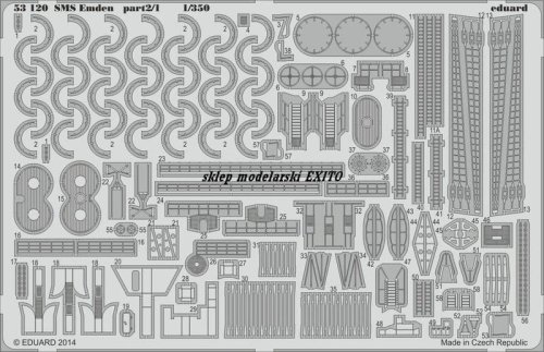 Przejdź do produktu EDUARD 53120 - 1:350 SMS Emden part 2