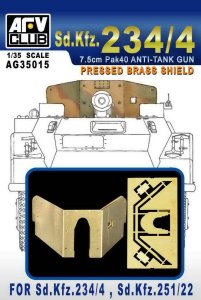 AFV CLUB AG 35015 - 1:35 Pressed Brass Shield for Sd.Kfz 234/4