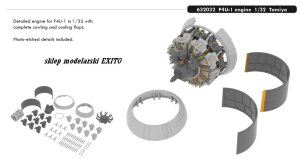 EDUARD 632032 - 1:32 F4U-1 engine