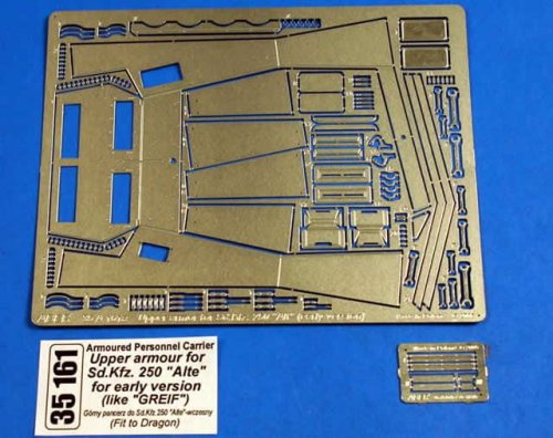 Przejdź do produktu ABER 35161 - 1:35 Armored Personnel Carrier Upper armour for Sdkfz.250 Alte for early version (like Greif)