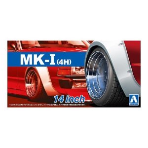 AOSHIMA 05387 - 1:24 Felgi + Opony Mark I (4H) 14inch