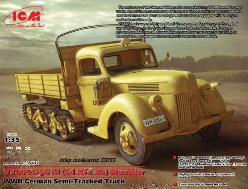 Przejdź do produktu ICM 35412 - 1:35 V3000S/SS M (Sd.Kfz.3b) Maultier