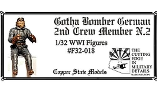 Przejdź do produktu COPPER STATE MODELS CSM F32018 - 1:32 Gotha Bomber German 2nd Crew Member N.2