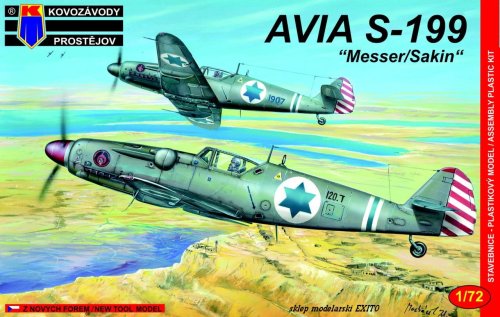 Przejdź do produktu KOVOZAVODY 0006 - 1:72 Avia S-199 Messer / Sakin