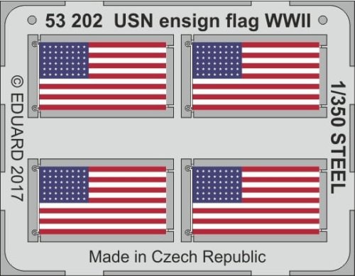 Przejdź do produktu EDUARD 53202 - 1:350 USN ensign flag WW2 - Steel