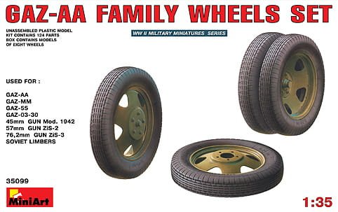 Przejdź do produktu MINIART 35099 - 1:35 GAZ-AA Wheels Set