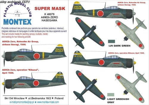 Przejdź do produktu MONTEX K48079 - 1:48 A6M2 Zero