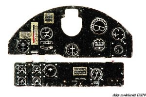 YAHU YMA4822 - 1:48 PZL P-23 Karaś tablica przyrządów