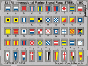 EDUARD 53178 - 1:350 International Marine Signal Flags - Steel