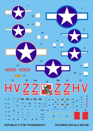 Przejdź do produktu TECHMOD 48010 - 1:48 P-47 M Thunderbolt