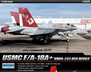 ACADEMY 12520 - 1:72 USMC F/A-18 VMFA-232 Red Devils
