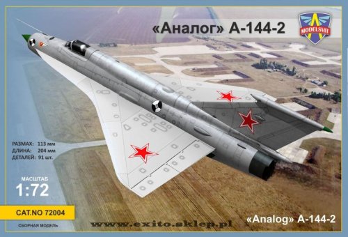 Przejdź do produktu MODELSVIT 72004 - 1:72 MiG-21I-2  Analog A-144-2
