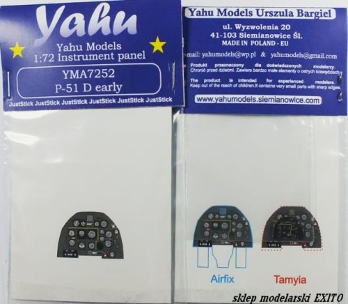 Przejdź do produktu YAHU YMA7252 - 1:72 P-51 D tablica przyrządów