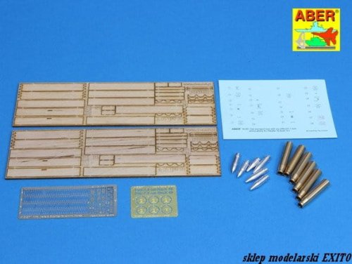 Przejdź do produktu ABER 16057 - 1:16 Two transport box with six different 7,5 cm ammo for Pz.Kpfw.IV Ausf.H-J