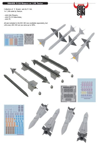 Przejdź do produktu EDUARD SIN64828 - 1:48 F-14A Weapons Set