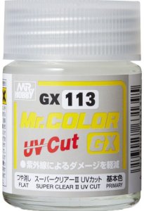Mr.Hobby GX113 - Lakier matowy Super Clear III UV Cut Flat 18 ml