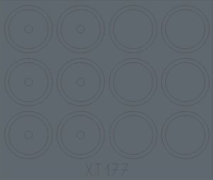 EDUARD XT177 - 1:35 ASU-85 SPG (1956) wheels