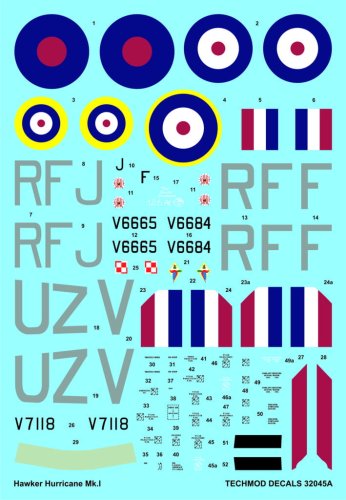 Przejdź do produktu TECHMOD 32045 - 1:32 Hawker Hurricane Mk.Ic