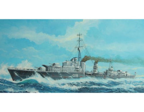 Przejdź do produktu TRUMPETER 05758 - 1:700 Tribal-class destroyer HMS Zulu (F18)1941
