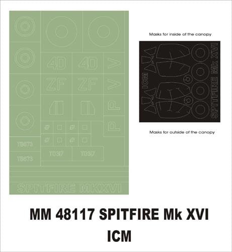 Przejdź do produktu MONTEX MM48117 - 1:48 Spitfire Mk.XVI
