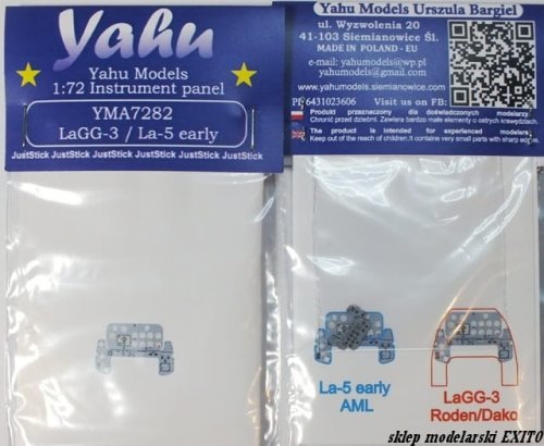 Przejdź do produktu YAHU YMA7282 - 1:72 LaGG-3 / La-5 early tablica przyrządów