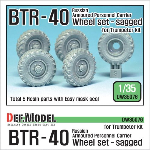 Przejdź do produktu DEF MODEL DW35076 - 1:35 BTR-40 Russian APC Wheel set