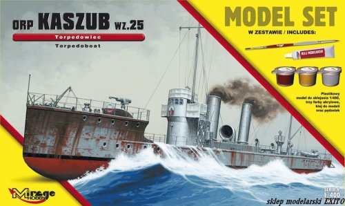 Przejdź do produktu MIRAGE 840063 - 1:400 ORP Kaszub wz.25 torpedowiec - Model Set