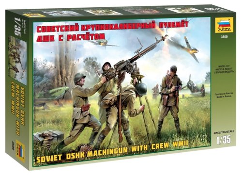 Przejdź do produktu ZVEZDA 3609 - 1:35 Soviet DSHK With Crew WWII