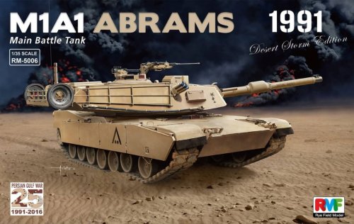 Przejdź do produktu RYE FIELD MODEL 5006 - 1:35 M1A1 Abrams - Gulf War 1991