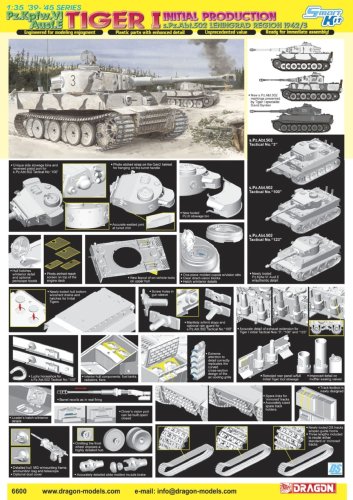 Przejdź do produktu DRAGON 6600 - 1:35 Tiger I Initial Production