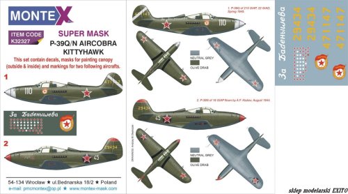 Przejdź do produktu MONTEX K32327 - 1:32 P-39Q/N Airacobra