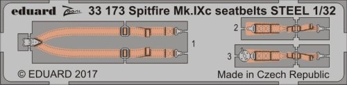 Przejdź do produktu EDUARD 33173 - 1:32 Spitfire Mk.IXc seatbelts - Steel