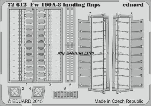 Przejdź do produktu EDUARD 72612 - 1:72 Fw 190A-8 landing flaps