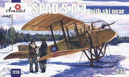 Przejdź do produktu AMODEL 7273 - 1:72 SPAD S.A.4 with ski gears