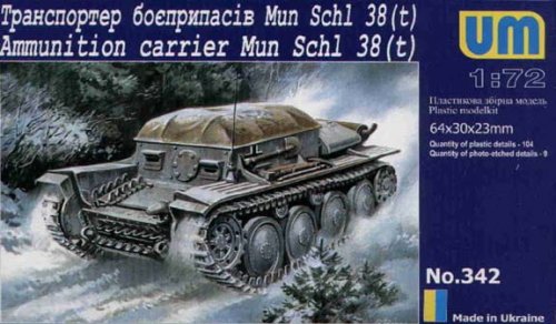 Przejdź do produktu UNIMODELS 342 - 1:72 Ammunition Carrier Mun Schl 38 (t)