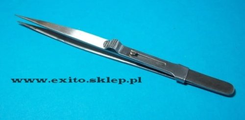 Przejdź do produktu Pęseta precyzyjna z suwakiem blokadą zacisku PA773