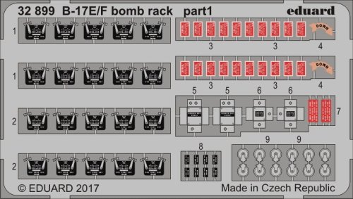 Przejdź do produktu EDUARD 32899 - 1:32 B-17E/F bomb rack