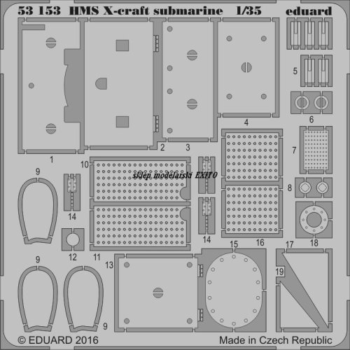 Przejdź do produktu EDUARD 53153 - 1:35 HMS X-craft submarine