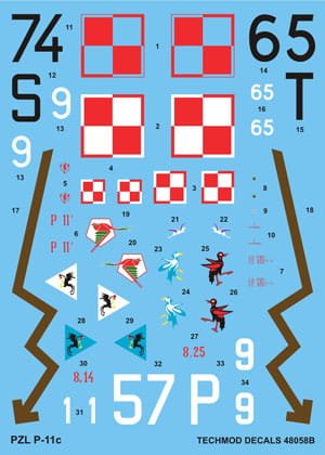 Przejdź do produktu TECHMOD 48058 - 1:48 PZL P.11c